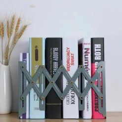 Serre-livre Réglable En Métal, Robuste, Design Moderne Et Décoratif Avec Base Antidérapante (gris) FUIENKO 8 Serre-livre Réglable En Métal, Robuste, Design Moderne Et Décoratif Avec Base Antidérapante (gris) FUIENKO -Petit rangement Soldes Magasin 64032753 3