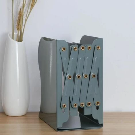 Serre-livre Réglable En Métal, Robuste, Design Moderne Et Décoratif Avec Base Antidérapante (gris) FUIENKO 6 Serre-livre Réglable En Métal, Robuste, Design Moderne Et Décoratif Avec Base Antidérapante (gris) FUIENKO – Image 4