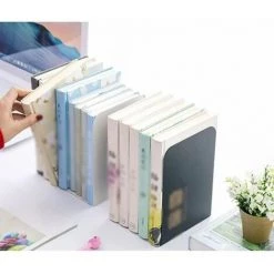 Serre-Livres Serre-Livres En Métal Serre-Livres Antidérapant Pour Le Cadeau De Noël De L'école De Bureau à Domic FUIENKO -Petit rangement Soldes Magasin 64032754 4