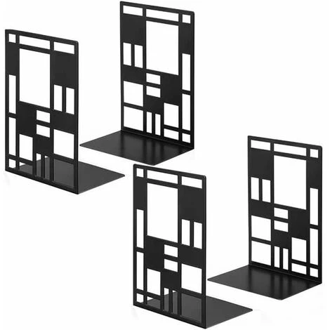 Serre Livre,Cale Livre En Métal, Butées De Livre Détagère, De Serre-Livres En Métal Antidérapant Porte-Livre Design 2 Paire FUIENKO 3 Serre Livre,Cale Livre En Métal, Butées De Livre Détagère, De Serre-Livres En Métal Antidérapant Porte-Livre Design 2 Paire FUIENKO