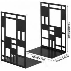 Serre Livre,Cale Livre En Métal, Butées De Livre Détagère, De Serre-Livres En Métal Antidérapant Porte-Livre Design 2 Paire FUIENKO 7 Serre Livre,Cale Livre En Métal, Butées De Livre Détagère, De Serre-Livres En Métal Antidérapant Porte-Livre Design 2 Paire FUIENKO -Petit rangement Soldes Magasin 64032784 2