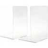 Serre-Livres Transparent En Acryliques,Support De Stockage De Bureau Livres, Fournitures De Bureau à Domicile 2pcs FUIENKO -Petit rangement Soldes Magasin 64032815 1