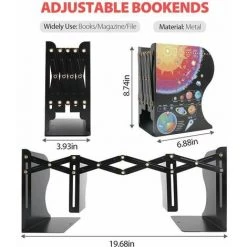 Serre-livres Réglables En Métal Pour Enfants,serre-livres Extensibles FUIENKO 8 Serre-livres Réglables En Métal Pour Enfants,serre-livres Extensibles FUIENKO -Petit rangement Soldes Magasin 64032828 3