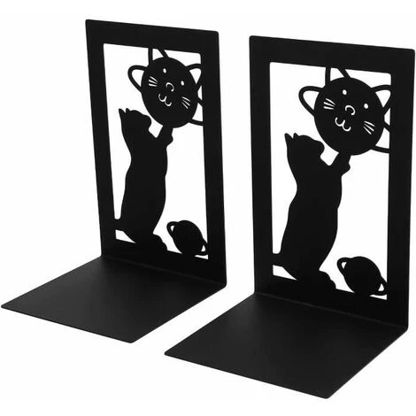 Serrelivres En Métal Pratique Pour Ranger Des Livres 2PCS FUIENKO 3 Serrelivres En Métal Pratique Pour Ranger Des Livres 2PCS FUIENKO