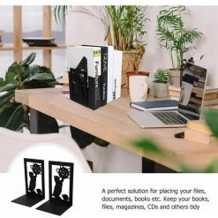 Serrelivres En Métal Pratique Pour Ranger Des Livres 2PCS FUIENKO 8 Serrelivres En Métal Pratique Pour Ranger Des Livres 2PCS FUIENKO -Petit rangement Soldes Magasin 64032844 3