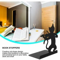 Serre-livres Décoratifs En Fer - Antidérapants - Pour DVD, Magazines, Maison, Bureau - 1 Paire FUIENKO 7 Serre-livres Décoratifs En Fer - Antidérapants - Pour DVD, Magazines, Maison, Bureau - 1 Paire FUIENKO -Petit rangement Soldes Magasin 64032894 2