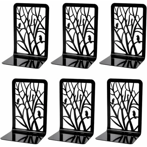 DECKON Extrémités De Livre, Serre-livres, Bouts De Livre Pour étagères, Serre-livres Robuste En Métal Antidérapant 3 Paires Pour Livres Lourds, Support Décoratif De Séparateur De Livre, Supports De Bouchon De Livre De Conception D'art Abstrait Pour Le Bureau, La 3 DECKON Extrémités De Livre, Serre-livres, Bouts De Livre Pour étagères, Serre-livres Robuste En Métal Antidérapant 3 Paires Pour Livres Lourds, Support Décoratif De Séparateur De Livre, Supports De Bouchon De Livre De Conception D'art Abstrait Pour Le Bureau, La