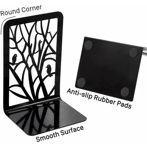 DECKON Extrémités De Livre, Serre-livres, Bouts De Livre Pour étagères, Serre-livres Robuste En Métal Antidérapant 3 Paires Pour Livres Lourds, Support Décoratif De Séparateur De Livre, Supports De Bouchon De Livre De Conception D'art Abstrait Pour Le Bureau, La 4 DECKON Extrémités De Livre, Serre-livres, Bouts De Livre Pour étagères, Serre-livres Robuste En Métal Antidérapant 3 Paires Pour Livres Lourds, Support Décoratif De Séparateur De Livre, Supports De Bouchon De Livre De Conception D'art Abstrait Pour Le Bureau, La – Image 2