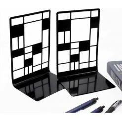 DECKON Extrémités De Livre, Serre-livres, Bouts De Livre Pour étagères, Serre-livres Robuste En Métal Antidérapant 3 Paires Pour Livres Lourds, Support Décoratif De Séparateur De Livre, Supports De Butoir De Livre De Conception D'art Abstrait Pour Le Bureau, La 10 DECKON Extrémités De Livre, Serre-livres, Bouts De Livre Pour étagères, Serre-livres Robuste En Métal Antidérapant 3 Paires Pour Livres Lourds, Support Décoratif De Séparateur De Livre, Supports De Butoir De Livre De Conception D'art Abstrait Pour Le Bureau, La -Petit rangement Soldes Magasin 64078199 4