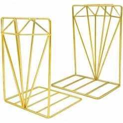 Extrémités De Livres, En Métal, Support Pour étagères, Design Artistique Géométrique FUIENKO
