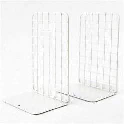 Serre Livres Book Clip Boîte à Billets Par Rack De Stockage De Bureau Presse,Grid FUIENKO