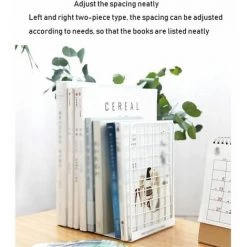 Serre Livres Book Clip Boîte à Billets Par Rack De Stockage De Bureau Presse,Grid FUIENKO 8 Serre Livres Book Clip Boîte à Billets Par Rack De Stockage De Bureau Presse,Grid FUIENKO -Petit rangement Soldes Magasin 64122120 3