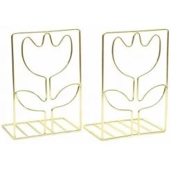 Serre-livres Creux En Métal Pour Bureau FUIENKO