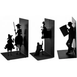 Serre-Livres En Métal,Support De Livre De Personnage En Fer,Noir FUIENKO 9 Serre-Livres En Métal,Support De Livre De Personnage En Fer,Noir FUIENKO -Petit rangement Soldes Magasin 64122123 4