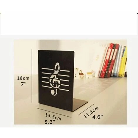 Serre-Livres En Métal Résistant Serre-Livres Se Termine Décoratif FUIENKO 4 Serre-Livres En Métal Résistant Serre-Livres Se Termine Décoratif FUIENKO – Image 2