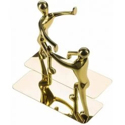 Très Résistant En Acier Inoxydable Homme Serre-livres Antidérapante Art,1 Paire(Glod) FUIENKO -Petit rangement Soldes Magasin 64122131 3