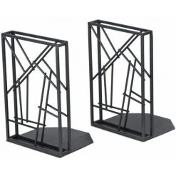 Serre-livres Décoratifs Sriwatana Pour étagères,antidérapants Et Anti-rayures(noir) FUIENKO