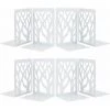 De Serre-livres Pour étagères,bureau,décoration D'intérieur,en Métal,blanc,4PCS FUIENKO