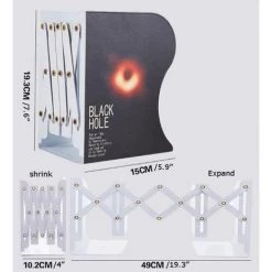 Extrémités De LivreSerreLivres En Métal Réglable RétractablePortefichier Extensible FUIENKO -Petit rangement Soldes Magasin 64122153 2