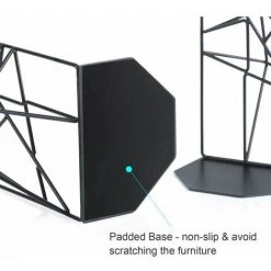 Serre-Livres En Fer Pour Bureau, Bibliothèque Ou Maison, Noir FUIENKO 9 Serre-Livres En Fer Pour Bureau, Bibliothèque Ou Maison, Noir FUIENKO -Petit rangement Soldes Magasin 64122154 4