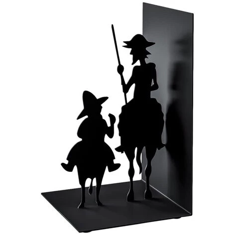 CARILLONSàVENT Don Quijote Serre-Livres En Métal Carivent. Inspiré De L'oeuvre De Cervantes,1 Pcs Noir 3 CARILLONSàVENT Don Quijote Serre-Livres En Métal Carivent. Inspiré De L'oeuvre De Cervantes,1 Pcs Noir