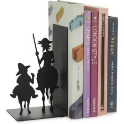 CARILLONSàVENT Don Quijote Serre-Livres En Métal Carivent. Inspiré De L'oeuvre De Cervantes,1 Pcs Noir 11 CARILLONSàVENT Don Quijote Serre-Livres En Métal Carivent. Inspiré De L'oeuvre De Cervantes,1 Pcs Noir -Petit rangement Soldes Magasin 64138439 5