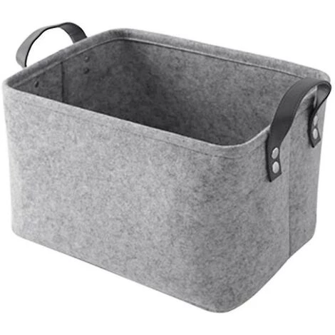 REGALOS Panier De Rangement Avec Deux Poignées, Panier En Feutre Pour Jouets, Livres, Magazines 33CM * 23CM * 20CM 3 REGALOS Panier De Rangement Avec Deux Poignées, Panier En Feutre Pour Jouets, Livres, Magazines 33CM * 23CM * 20CM