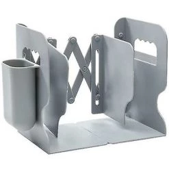 LTS FAFA Serre-livres 2 En 1 Serre-livres Réglables Avec Porte-stylo étudiants Bureau Magazine Porte-fichiers Organisateur