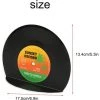 BENOBBY KIDS 2 Pcs Classique CD Serre-Livres Décoratifs Vintage Disque Vinyle Serre-Livres Étagères Créatives Supports De Serre-Livres Antidérapant Noir Antidérapant Pour Chambre Bibliothèques Bureau -Petit rangement Soldes Magasin 64316449 1