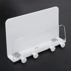 PESCE Support Mural En Plastique PP Pour Téléphone Portable Et Tablette En Plastique PP Pour Smartphone Blanc -Petit rangement Soldes Magasin 64344359 5