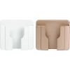PESCE 2 Pcs Support Mural Pour Téléphone - Support De Rangement Mural Pour Boîte De Rangement Pour Télécommande De Téléphone (Blanc + Doré) 2 PESCE 2 Pcs Support Mural Pour Téléphone - Support De Rangement Mural Pour Boîte De Rangement Pour Télécommande De Téléphone (Blanc + Doré) -Petit rangement Soldes Magasin 64380886 1