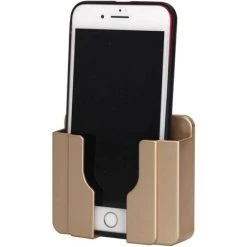 PESCE 2 Pcs Support Mural Pour Téléphone - Support De Rangement Mural Pour Boîte De Rangement Pour Télécommande De Téléphone (Blanc + Doré) -Petit rangement Soldes Magasin 64380886 5