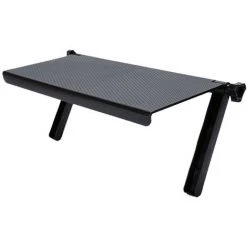 FUHUIDATRADING Étagère Supérieure TV Pour Boîte De Câble, Moniteur D'ordinateur écran Caddy étagère Supérieure Montage Bureau Bureau Stockage Organisateur Support Universel