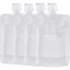 FUHUIDATRADING Pochettes De Voyage Vides Rechargeables à Clapet, Bouteilles De Voyage Vides, Pochettes D'emballage Pour Lotion/shampooing/crème Pour Le Visage/savon Pour Les Mains/masque De Boue, Lot De 4 -Petit rangement Soldes Magasin 64473477 1