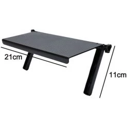 FUHUIDATRADING Étagère Supérieure TV Pour Boîte De Câble, Moniteur D'ordinateur écran Caddy étagère Supérieure Montage Bureau Bureau Stockage Organisateur Support Universel -Petit rangement Soldes Magasin 64473484 2