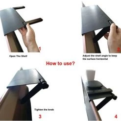 FUHUIDATRADING Étagère Supérieure TV Pour Boîte De Câble, Moniteur D'ordinateur écran Caddy étagère Supérieure Montage Bureau Bureau Stockage Organisateur Support Universel -Petit rangement Soldes Magasin 64473484 5