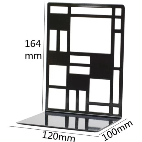 MERéTéET 1 Paire,serre-livres Pour étagères, Serre-livres Pour Livres Lourds, Serre-livres En Métalnoir Serre-Livres Pour étagères, Porte-étagère Décoratif Pour La Maison,KoleZy 4 MERéTéET 1 Paire,serre-livres Pour étagères, Serre-livres Pour Livres Lourds, Serre-livres En Métalnoir Serre-Livres Pour étagères, Porte-étagère Décoratif Pour La Maison,KoleZy – Image 2