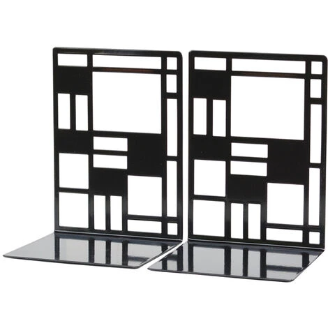 MERéTéET 1 Paire,serre-livres Pour étagères, Serre-livres Pour Livres Lourds, Serre-livres En Métalnoir Serre-Livres Pour étagères, Porte-étagère Décoratif Pour La Maison,KoleZy 7 MERéTéET 1 Paire,serre-livres Pour étagères, Serre-livres Pour Livres Lourds, Serre-livres En Métalnoir Serre-Livres Pour étagères, Porte-étagère Décoratif Pour La Maison,KoleZy – Image 5