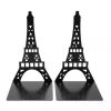MERéTéET 1 Paire De Serre-livres Décoratifs En Forme De Tour Eiffel, En Métal - Pour étagère, Bureau Serre-livres Pour étagères, Serre-livres Pour étagères,serre-livres En Métalnoir，KoleZy