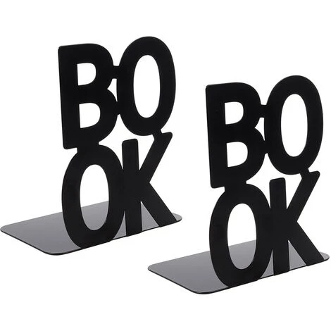 MERéTéET 1 Paire,Home Serre-livres Pour étagère, Pour Bureau, école, Chambre, Salon, Motif Livre Couleur Noir, Dimensions (Noir),KoleZy 3 MERéTéET 1 Paire,Home Serre-livres Pour étagère, Pour Bureau, école, Chambre, Salon, Motif Livre Couleur Noir, Dimensions (Noir),KoleZy