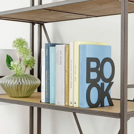 MERéTéET 1 Paire,Home Serre-livres Pour étagère, Pour Bureau, école, Chambre, Salon, Motif Livre Couleur Noir, Dimensions (Noir),KoleZy 6 MERéTéET 1 Paire,Home Serre-livres Pour étagère, Pour Bureau, école, Chambre, Salon, Motif Livre Couleur Noir, Dimensions (Noir),KoleZy – Image 4