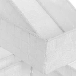 ZEN ET ETHNIQUE Set De 7 Panières Déco - Blanc -Petit rangement Soldes Magasin 64518952 3