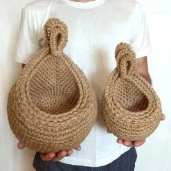 MERKMAK Corbeilles Murales Suspendues Pour Fruits Et Legumes, Panier De Cuisine Suspendu De Style Fermier 1 Pc Mini 14 X 21.5 X 10 Cm -Petit rangement Soldes Magasin 64530282 5