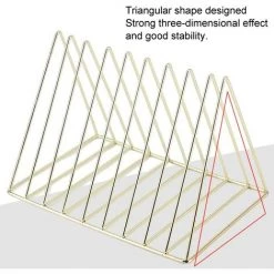 MONLY HERCHR Dossiers Triangulaires, Support De Livre D'organisateur De Magazine Pour L'organisation De Bureau -Petit rangement Soldes Magasin 64579102 4