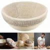 MINKUROW Panier De Fermentation Panier De Fermentation Rond, Panier De Fermentation Moule à Pain Rond 20 X 8 Cm Panier En Osier Panier De Fermentation Pour 1,0 Kg De Pâte à Pain Conçu Avec Des Inserts En Lin -Petit rangement Soldes Magasin 64680595 1