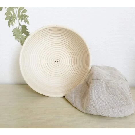 MINKUROW Panier De Fermentation Panier De Fermentation Rond, Panier De Fermentation Moule à Pain Rond 20 X 8 Cm Panier En Osier Panier De Fermentation Pour 1,0 Kg De Pâte à Pain Conçu Avec Des Inserts En Lin 5 MINKUROW Panier De Fermentation Panier De Fermentation Rond, Panier De Fermentation Moule à Pain Rond 20 X 8 Cm Panier En Osier Panier De Fermentation Pour 1,0 Kg De Pâte à Pain Conçu Avec Des Inserts En Lin – Image 3
