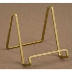 FUHUIDATRADING Présentoir De Chevalet De Support De Plaque De Fil Carré En Métal Plaqué Or De 4 Pouces Pour Livres De Cuisine, Photos, Cadres Photo Et Assiettes 9 FUHUIDATRADING Présentoir De Chevalet De Support De Plaque De Fil Carré En Métal Plaqué Or De 4 Pouces Pour Livres De Cuisine, Photos, Cadres Photo Et Assiettes -Petit rangement Soldes Magasin 64686093 4