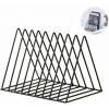 Dontodent Porte-revues Porte-disque, Support De Rangement En Fer De Bureau étagère Multifonction Triangle Fichier Organisateur Décor Bureau à Domicile -Petit rangement Soldes Magasin 64860809 1