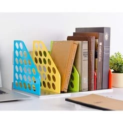 QERSTA Serre-Livres Metal Quatre Serre-Livres En Grille Classeur Pliable Plaquette Serre-Livres En PP Étagères DeCouleur Bricolage Adaptées Aux Salles D'Etude Et Aux Chambres D'Enfants 38 X21X21cm 10 QERSTA Serre-Livres Metal Quatre Serre-Livres En Grille Classeur Pliable Plaquette Serre-Livres En PP Étagères DeCouleur Bricolage Adaptées Aux Salles D'Etude Et Aux Chambres D'Enfants 38 X21X21cm -Petit rangement Soldes Magasin 64902968 4