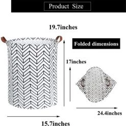 REGALOS 1 Paquet De Paniers De Rangement En Toile De Grande Taille Avec Poignée, Conteneurs De Rangement Pour La Maison Pliables Et Pratiques Pour Jouets D'enfants, Vêtements De Bébé, Panier De Pépinière (19,7 * 15,7 Pouces) -Petit rangement Soldes Magasin 65120649 2